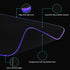 RGB Large Gaming Mouse Pad with 4-Port USB Hub and 13 Lighting Modes, Oversize Anti-Slip Rubber Base (Black)