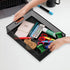 Elsjoy 2 Pack Desk Drawer Organizer Tray, Metal Mesh Storage Tray with Handle