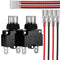 DIYhz Thermal Overload Circuit Breaker 88 Series 10A 32V DC 125/250VAC 50/60Hz Terminal Wire Push Button Circuit