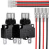 DIYhz Thermal Overload Circuit Breaker 88 Series 10A 32V DC 125/250VAC 50/60Hz Terminal Wire Push Button Circuit