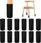 Foyods Black Furniture Chair Leg Socks - 12 Pcs Double Knitted Thicknes Leg
