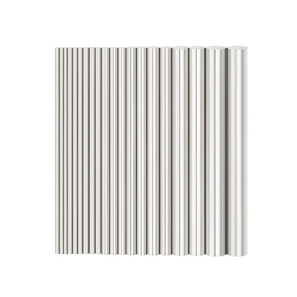 Diameter 2-10mm Aluminum Round Rods Bar for Knife Handle Material, 20PCS for DIY Craft