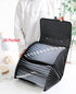 Expanding File Folder, 26 Pocket Accordion Document Organizer, Zip File Folder for Letter A4 Paper, 1 Pack (Black)