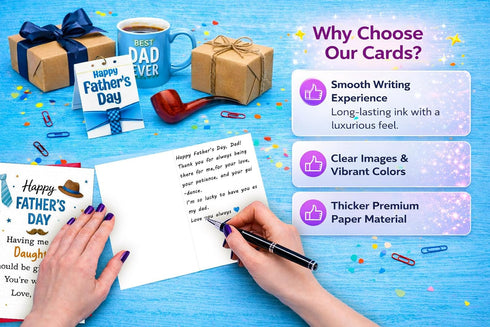 Funny Fathers Day Card for Dad from Daughter Personalized Fathers Day Card Gifts for Papa Dad from Sweet Heart Daughter
