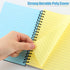 Eaasty 6 Pack Spiral Notebook, 5 x 7 Inch, College Ruled, Colored Paper, 80 Sheet/Pack for School Office
