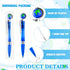 Teling Earth Pens, Retractable Cute Globe Pens Bulk, 1.0 mm Tellurion Shape for Kids Adults School Office Supplies