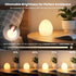 16 Dimmable Baby Night Light: Colors Changing Silicone Egg Light for Nursery, Rechargeable Touch Nightlight for Kids
