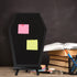 Coffin Pin Display Board, Wooden Felt Bulletin Board for Table Top or Wall, Gothic Decor 17 x 11 Inches