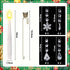 12 DECYOOL PCS Christmas Tree Candle, Flameless Taper Window Candle with Acrylic Pendant Spring Hook Christmas Hanging