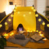 40Ft 40 StarryEver Lantern String Lights Outdoor Plug in, Connectable Warm White & White Lantern Lights with Remote
