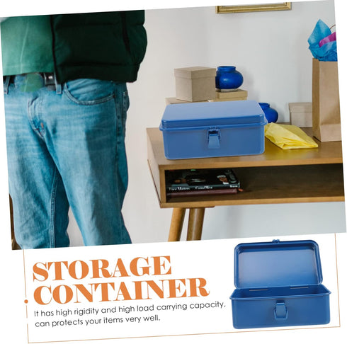 UPKOCH Box Portable Tool Case Storage Bins Mechanics Tools Organizer Tools Container Tool Storage Container Essential Tool Container Tool Organizer Tool Bins Metal Small Parts Iron Sheet
