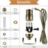 Zonon 2 Packs Floor Lamp Repair Kit, Lamp Parts Rewire with 12 Foot Cord and 3 Way Socket for DIY Lighting