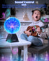 8 Inch Theefun Blue Plasma Ball: Huge Plasma Globe Birthday Gifts Touch & Sound Sensitive Plasma Ball Lamp Electric