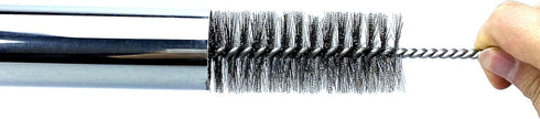 Pipe Cleaning Brush Set, 8 Piece Variety Pack with Stainless Steel Bristles for Auto Parts, Bottles, Guns, Tubes