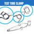 Basic Starter Scientific Lab Tools Pack - Chemistry Set with Crucible Tongs, Lab Spatula, Test Tube Clamps, Stainless