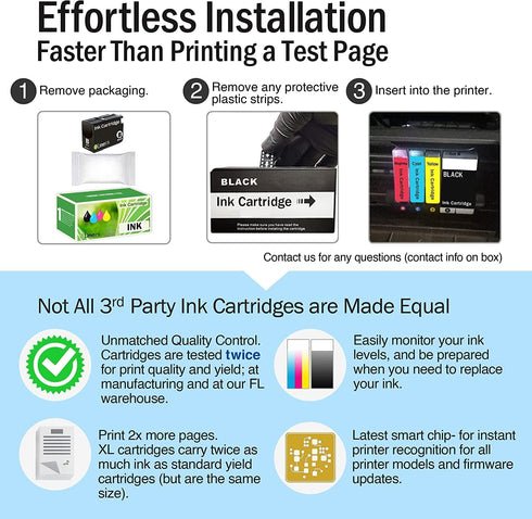 Limeink Compatible Ink Cartridges Combo Pack for HP 950xl 951xl Replacement for HP Officejet Pro 8600 (5 Set)