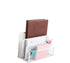 VANRA Metal Letter Tray, White - Letter Rack with 3 Compartments, Desk Organizer for School and Office