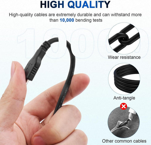 4FT 3.0 ES-200, ES-300W, ES-300WR USB A to Micro-B Cable Compatible with Epson Workforce Replacement Charging & Data