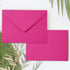 Whaline 50Pcs A7 Invitation Envelopes Set Hot Pink Greeting Card Envelopes for Mailing (7.2x5.2 Inch)