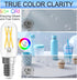 E12 Bulb Dimmable, 6W (60W 600LM Bulb, 4000K, 90+ T6/T25 12 Pack GvvooHome Candelabra Equivalent), LED Neutral White