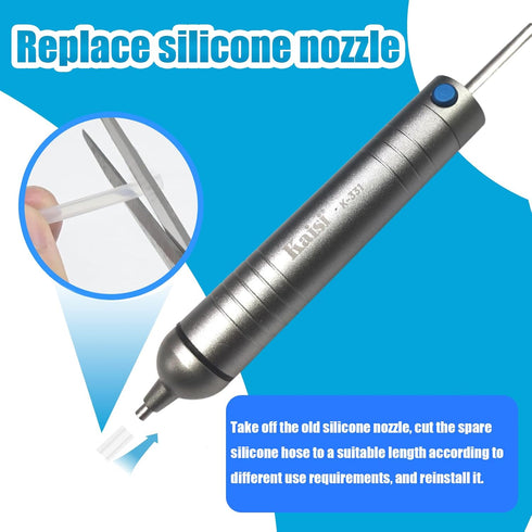 Kaisi Solder Sucker, No Clog Desoldering Pump with Powerful Vacuum Suction for Solder Removing