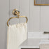 KOCRER 2 Brass Gold Toilet Paper Holder, Antique Hand Towel Ring Retro Hand Towel Holder Tissue Roll Paper Hanger Paper