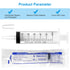 24 Pack 60ml Sterile Syringes with Cap, Individually Packaged for Labs, Liquid Measuring, Feeding Pets