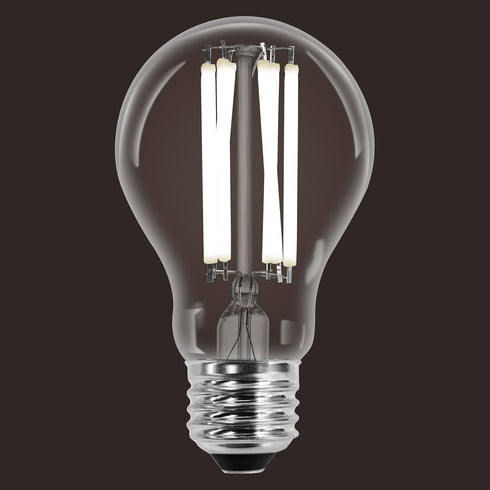 A19 Bulb, 11.5W, Dimmable, 1500 5000K, 2 Pack (42173) Sylvania Clear LED White Filament LMS, Medium Base, Daylight