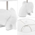 17.5" Bulb (JYL1143D) JONATHAN Y White Elephant Kids Table Lamp, Whimsical Resin Bedside Lamp with White Linen Drum