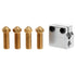 Dophee Volcano Nozzle 3D Printer Extruder Print Head + Heater Block Kit, 0.6/0.8/1/1.2mm