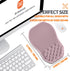 Ergonomic Slope Mouse Pad with Wrist Support, Carpal Tunnel Pain Relief with Massage Bulge, Memory Foam
