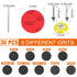 36 3 Inch Discs,180 3000 1/4 Pcs Hook & Loop Sanding Sponge to Grits Wet Dry Sanding Attachment with Round and Hex