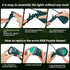 120V 6500K 4 IP67 (1 Pack,Green) Spotlight Outdoor Plug-In, Cool White LED Landscape Lighting with RGB Purple Color