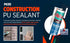 Akfix P635 Construction Sealant, 10.4 oz, Gray, Waterproof and Fast Curing for Concrete and Wood