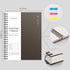 EMSHOI A4 Spiral Notebook, 11.2" X 8.27", College Ruled Lined Journal, 300 Pages/150 Sheets, Easy Tear Perforated Pages, 100gsm Thick Paper, Waterproof Softcover, for School Work Writing-Coffee by EMSHOI