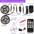 33ft/10M Set 600 12V Dimmable SMD2835 Upgraded LED Black Light Strip with Remote, LEDs, Self-Adhesive Black Light