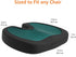 Amazon Basics Comfortable Seat Cushion for Office Chairs, Gel Enhanced Memory Foam, Non-Slip, Cooling Support for Long