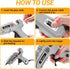 60/100Watt 25 Set Hot Glue Gun Full Size: DEKOPRO Dual Temp Hot Glue Gun Kit with Glue Sticks, Organize Storage Case