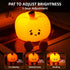 JoviaFesta Dimmable Pumpkin Night Light for Kids, Halloween Jack O Lantern Decor for Kids, Baby Nursery Toddler Squishy