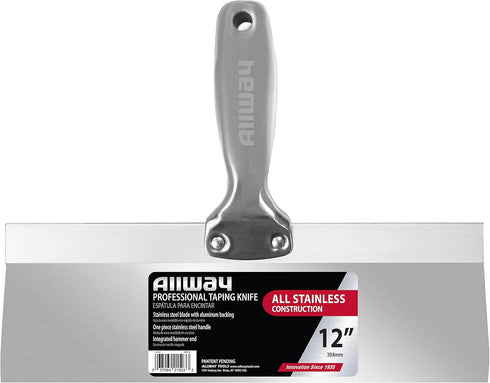 ALLWAY UTK12 Professional Stainless Steel Taping Knife with Hammer End, 12" by ALLWAY