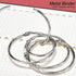ManTangSun 15 Pack 5/8" 16mm Mini Binder Rings Metal Loose Leaf Loop Book Ring for Flash Card Index, Silver