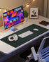 80x40cm) Desk Pad PU Leather Large Mouse Pad Laptop Computer Desk Mat Table Blotter Desktop Waterproof Non-Slip