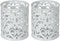 EasyPAG Metal Round Pencil Holder 2 Pack - White Pen Cup Organizers for Desk
