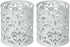 EasyPAG Metal Round Pencil Holder 2 Pack - White Pen Cup Organizers for Desk