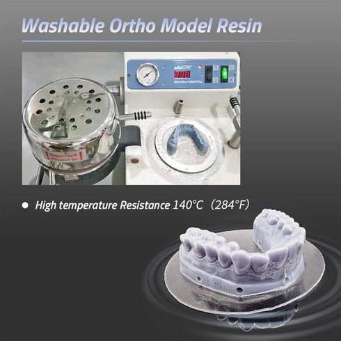 Rapid UV-Curing Resin 405nm | Dental Model Resin for Orthodontic Brace | Water Washable | 500G Beige