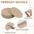 12Pcs 4.5 Inch 2mm uxcell Lamp Base Felt, Dia Thick Adhesive Round Soft Felt Furniture Pads, Non-Slip Anti-Scratch
