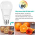 Dusk to Dawn E26 LED Bulbs, 9W (60W Equivalent), 825LM, 2700K Soft White, Auto On/Off, 4-Pack for Outdoor Lighting