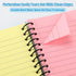 Eaasty 6 Pack Spiral Notebook, 5 x 7 Inch, College Ruled, Colored Paper, 80 Sheet/Pack for School Office
