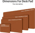 glodentai 25in*13in) Leather Desk pad Protector, Office Mat, Large Mouse Mat, Non-Slip PU Leather Blotter, Laptop Desk