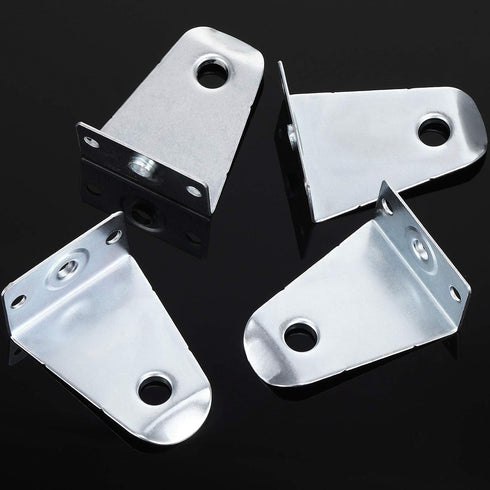 2 Inch Metal Hold Down Brackets and Pins, Blind Brackets for Horizontal Blinds Shades Windows Doors (8)